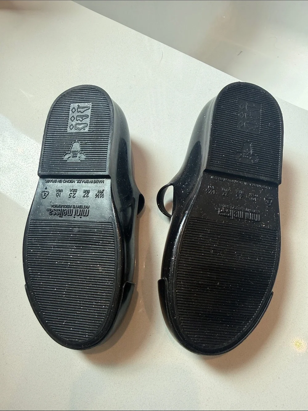 Mini Melissa Black Mary-Jane Like New size 10